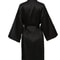 Elegant Solid Satin Night Robe Professional Half Sleeve VNeck House Robe With Belt 7