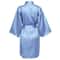 Elegant Solid Satin Night Robe Professional Half Sleeve VNeck House Robe With Belt 20