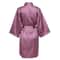 Elegant Solid Satin Night Robe Professional Half Sleeve VNeck House Robe With Belt 21