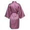 Elegant Solid Satin Night Robe Professional Half Sleeve VNeck House Robe With Belt 21