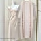 Sexy Lace Trim Female Long Robe Set Professional Satin Suspender Nightdress Casual Summer Bathrob 7