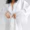 Luxurious FeatherTrimmed Satin Bathrobe Professional Mini Peignoir Loose Bridal Wedding Robe 6