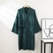 Thin Cotton Yarn Kimono Robes Professional Couples Bathrobe Breathable Tied Cardigan Sleepwear 11