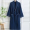 100 Cotton Couple Waffle Robe Professional Kimono Bathrobe Casual Summer Loungewear 8