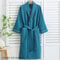 100 Cotton Couple Waffle Robe Professional Kimono Bathrobe Casual Summer Loungewear 9