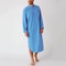 Mens ButtonDown Stand Collar Robe Professional Long Sleeve Nightgown Fashionable Loose Home Wear 0