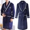 Mens AutumnWinter Thick Flannel Robe Professional Coral Fleece Kimono Plus Size Loungewear 1
