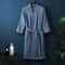 Premium Cotton Terry Waffle Robe Professional Thin Morning Gown HotelGrade Couples Bathrobe 9