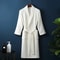 Premium Cotton Terry Waffle Robe Professional Thin Morning Gown HotelGrade Couples Bathrobe 12