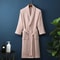 Premium Cotton Terry Waffle Robe Professional Thin Morning Gown HotelGrade Couples Bathrobe 13