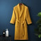 Premium Cotton Terry Waffle Robe Professional Thin Morning Gown HotelGrade Couples Bathrobe 14