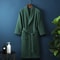 Premium Cotton Terry Waffle Robe Professional Thin Morning Gown HotelGrade Couples Bathrobe 6