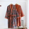 Japanese Style Printed Cotton Kimono Professional Loose Fitting Bathrobe Sweat Steaming Pajamas 0