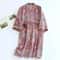 Japanese Style Printed Cotton Kimono Professional Loose Fitting Bathrobe Sweat Steaming Pajamas 4