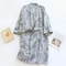 Japanese Style Printed Cotton Kimono Professional Loose Fitting Bathrobe Sweat Steaming Pajamas 8
