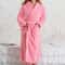 Winter Coral Fleece Long Robe Professional Thickened Flannel Kimono Warm Casual Homewear 18