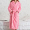 Winter Coral Fleece Long Robe Professional Thickened Flannel Kimono Warm Casual Homewear 18