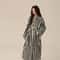 Thickened Flannel Robe Pants Pajamas Set Professional AutumnWinter Striped Couples Home Clothes 1