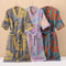 Fashionable Printed Cotton Kimono Robe Professional Thin SpringSummer Absorbent Home Wear 0