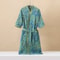 Fashionable Printed Cotton Kimono Robe Professional Thin SpringSummer Absorbent Home Wear 9