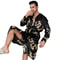 Mens Ice Silk Oversized Bathrobe Professional LongSleeved SpringAutumn Nightgown Summer Home Clot 5