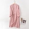 Japanese Cotton Crepe Kimono Robe Professional Couples Bathrobe Breathable SpringAutumn Sleepwear 9