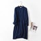 Japanese Cotton Crepe Kimono Robe Professional Couples Bathrobe Breathable SpringAutumn Sleepwear 2