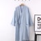 Japanese Cotton Crepe Kimono Robe Professional Couples Bathrobe Breathable SpringAutumn Sleepwear 6