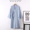 Japanese Cotton Crepe Kimono Robe Professional Couples Bathrobe Breathable SpringAutumn Sleepwear 17