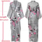 Luxurious Long Satin Kimono Robe Professional Bride Bridesmaid Dressing Gown With Pockets 0