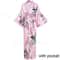 Luxurious Long Satin Kimono Robe Professional Bride Bridesmaid Dressing Gown With Pockets 15