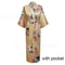 Luxurious Long Satin Kimono Robe Professional Bride Bridesmaid Dressing Gown With Pockets 19