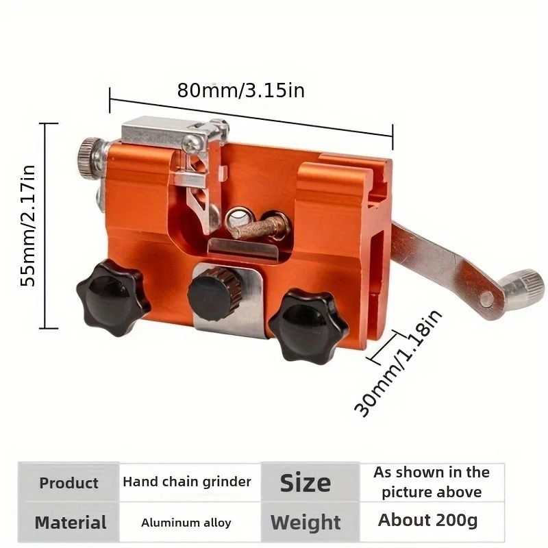 Portable Hand Chain Grinder Professional Handheld Chainsaw Sharpening Tool Quick Grinding Equipme 3