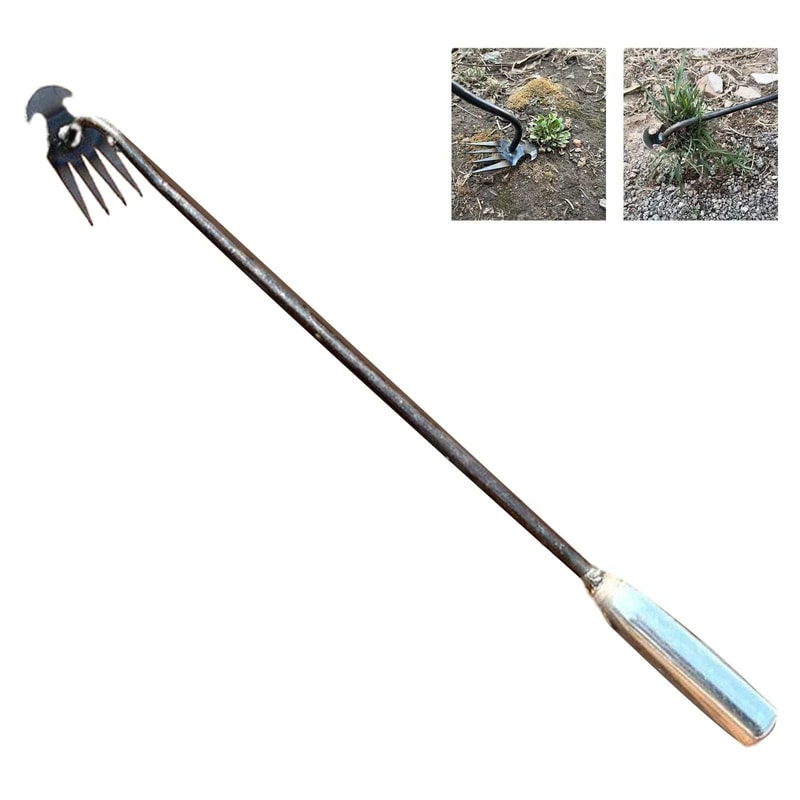 HeavyDuty Hand Weeder Tool Professional LongHandle Manual Weed Digger For Yard Lawn Farmhouse Gar 0