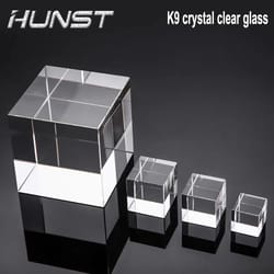 hunst k9 artificial crystal cube – high-performance rectangular glass column for custom laser engraving