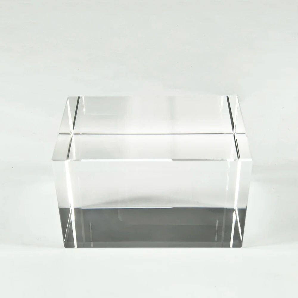 HUNST K9 Artificial Crystal Cube HighPerformance Rectangular Glass Column For Custom Laser Engravi 12