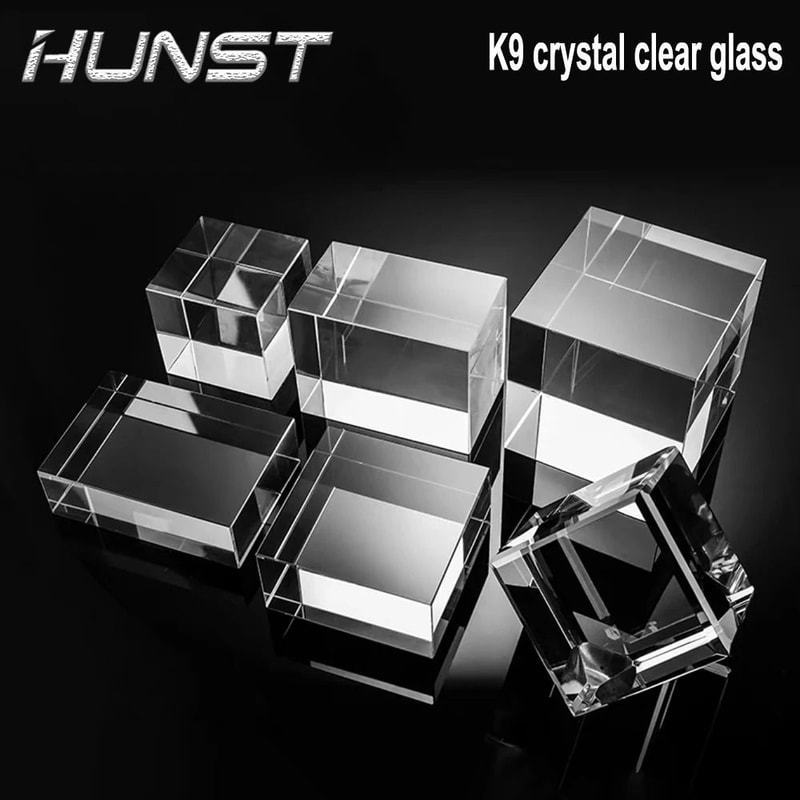 HUNST K9 Artificial Crystal Cube HighPerformance Rectangular Glass Column For Custom Laser Engravi 1