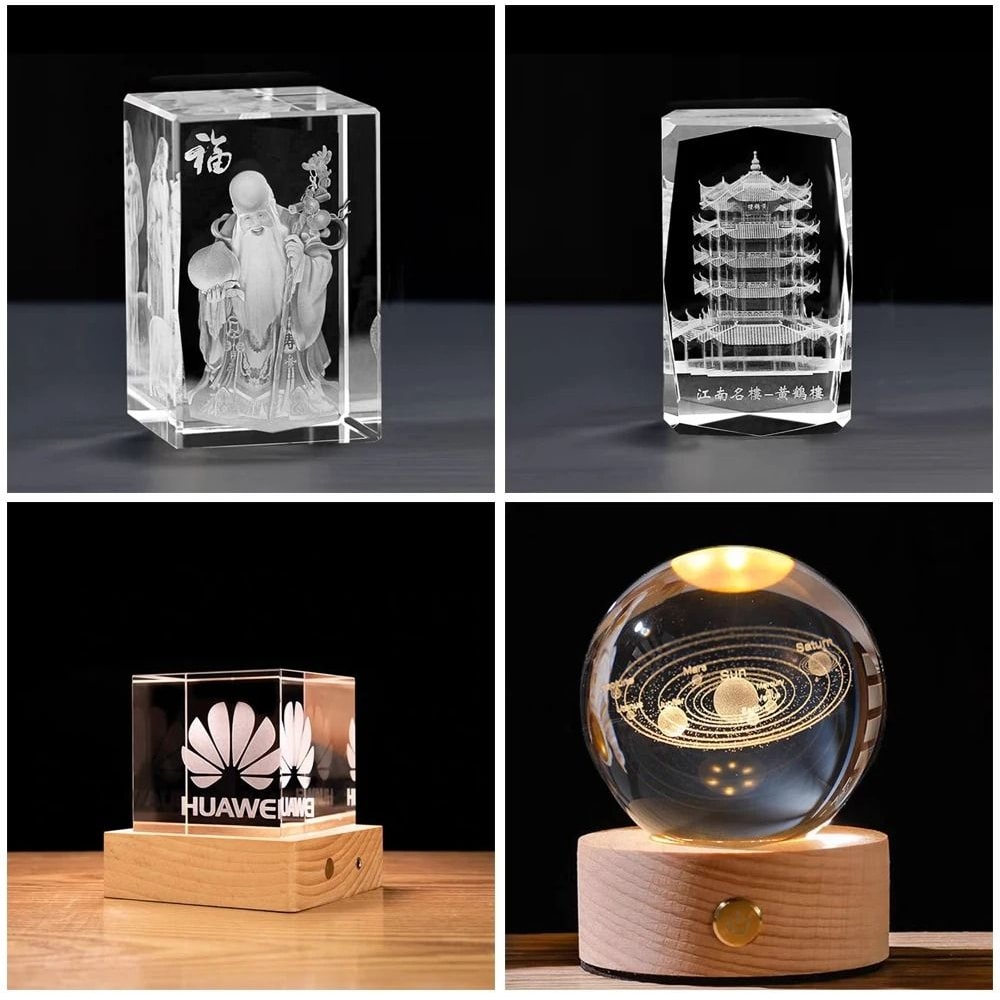 HUNST K9 Artificial Crystal Cube HighPerformance Rectangular Glass Column For Custom Laser Engravi 2