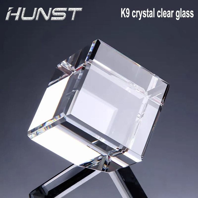HUNST K9 Artificial Crystal Cube HighPerformance Rectangular Glass Column For Custom Laser Engravi 3