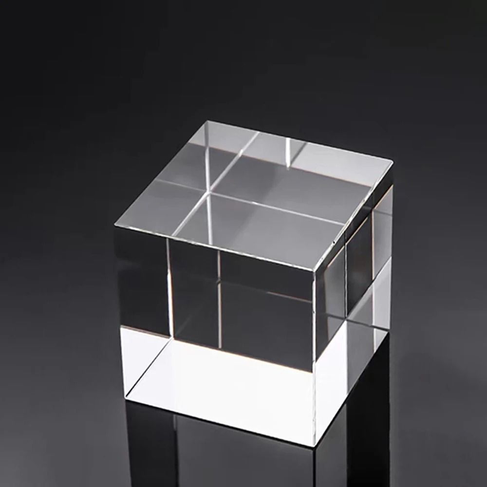 HUNST K9 Artificial Crystal Cube HighPerformance Rectangular Glass Column For Custom Laser Engravi 7