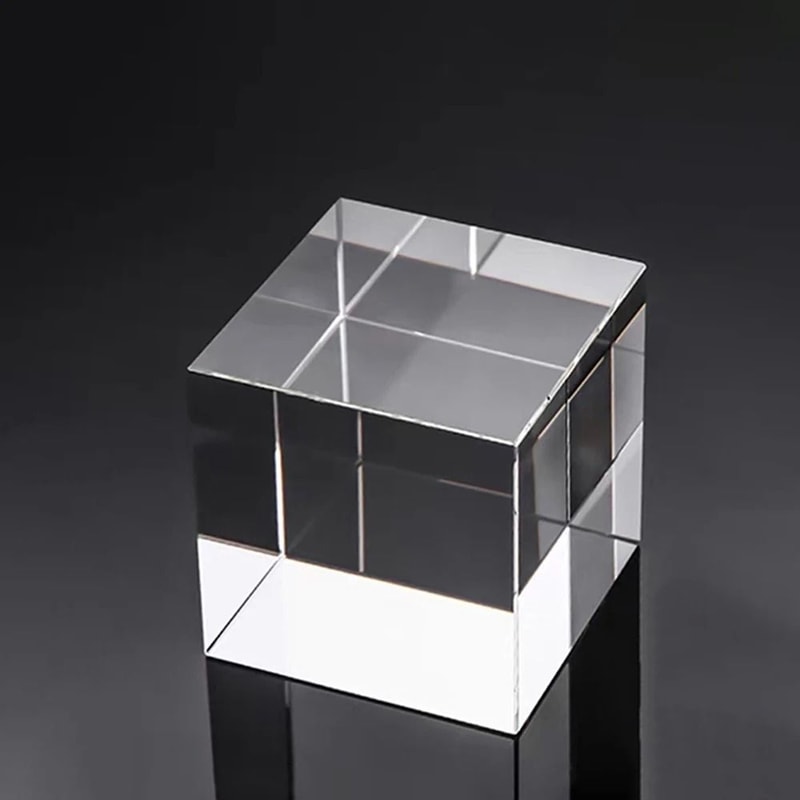HUNST K9 Artificial Crystal Cube HighPerformance Rectangular Glass Column For Custom Laser Engravi 7