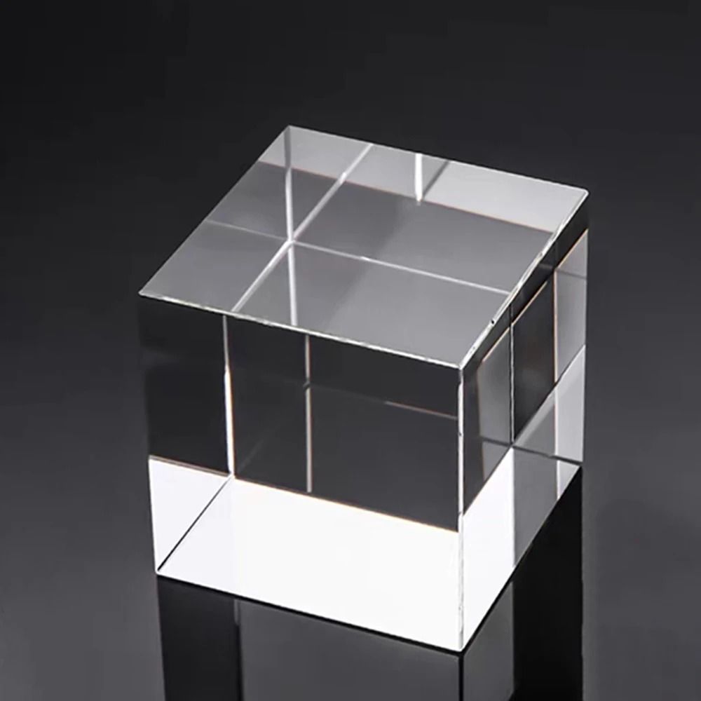 HUNST K9 Artificial Crystal Cube HighPerformance Rectangular Glass Column For Custom Laser Engravi 8