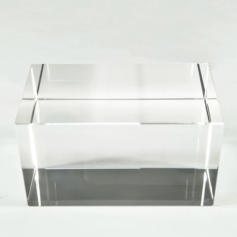 HUNST K9 Artificial Crystal Cube HighPerformance Rectangular Glass Column For Custom Laser Engravi 13