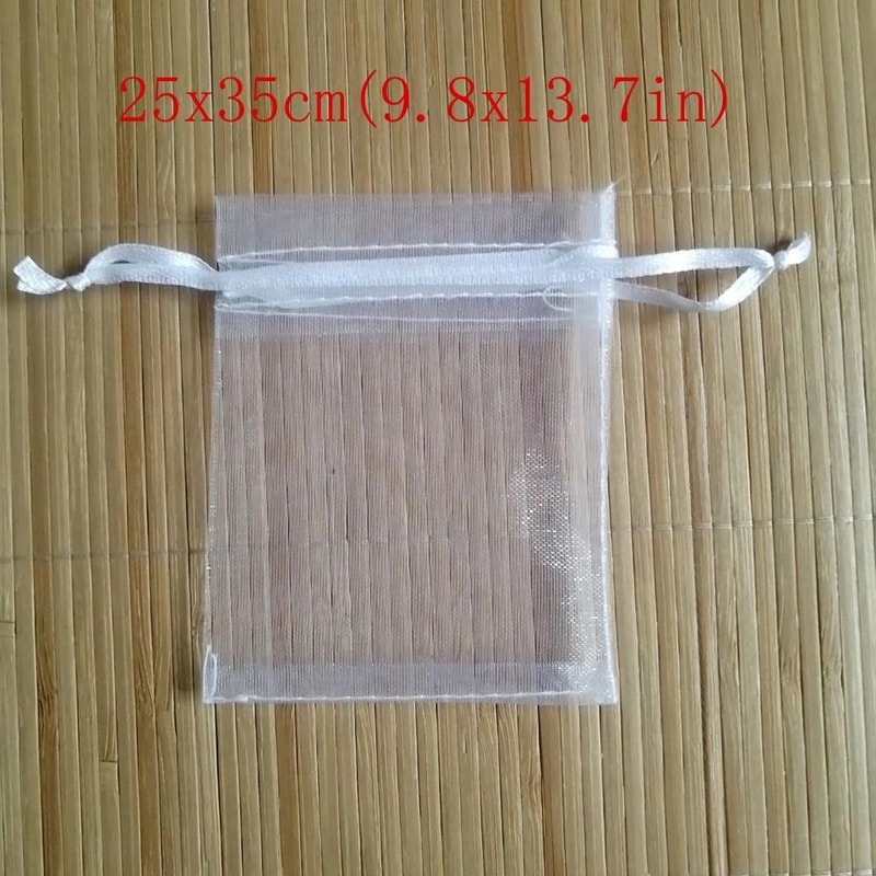 White Drawstring Organza Bags HighPerformance Jewelry Package Small Wedding Gift Pouches 13