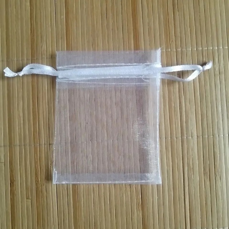 White Drawstring Organza Bags HighPerformance Jewelry Package Small Wedding Gift Pouches 1