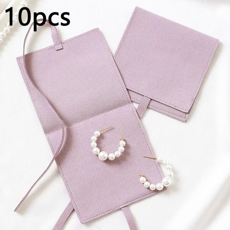 Microfiber Suede Jewelry Pouch HighPerformance Small Envelope Bag Luxury Wedding Gift Bags 10