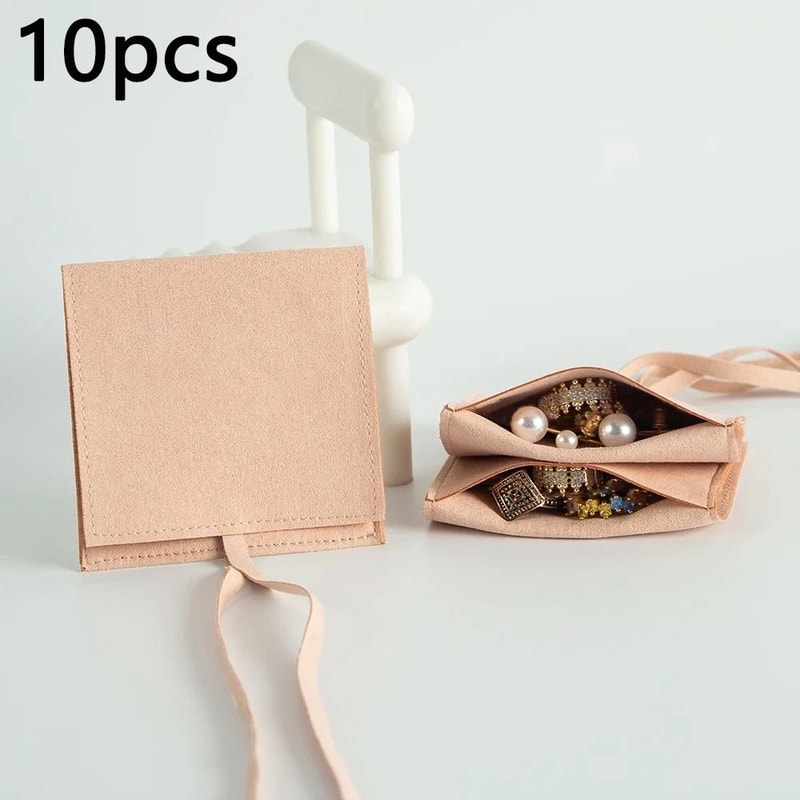 Microfiber Suede Jewelry Pouch HighPerformance Small Envelope Bag Luxury Wedding Gift Bags 15