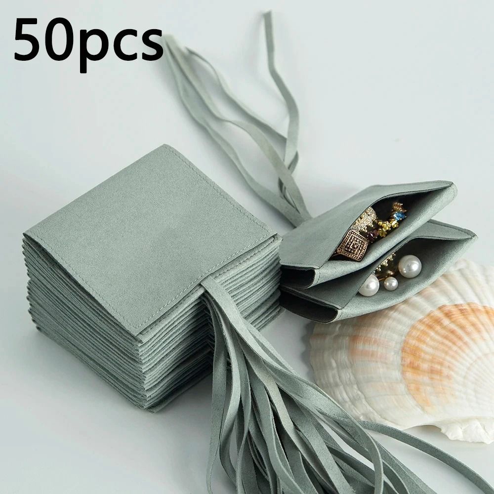 Microfiber Suede Jewelry Pouch HighPerformance Small Envelope Bag Luxury Wedding Gift Bags 16