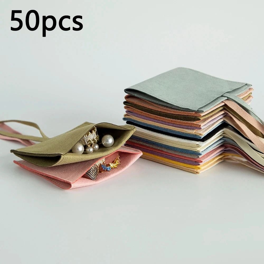 Microfiber Suede Jewelry Pouch HighPerformance Small Envelope Bag Luxury Wedding Gift Bags 2