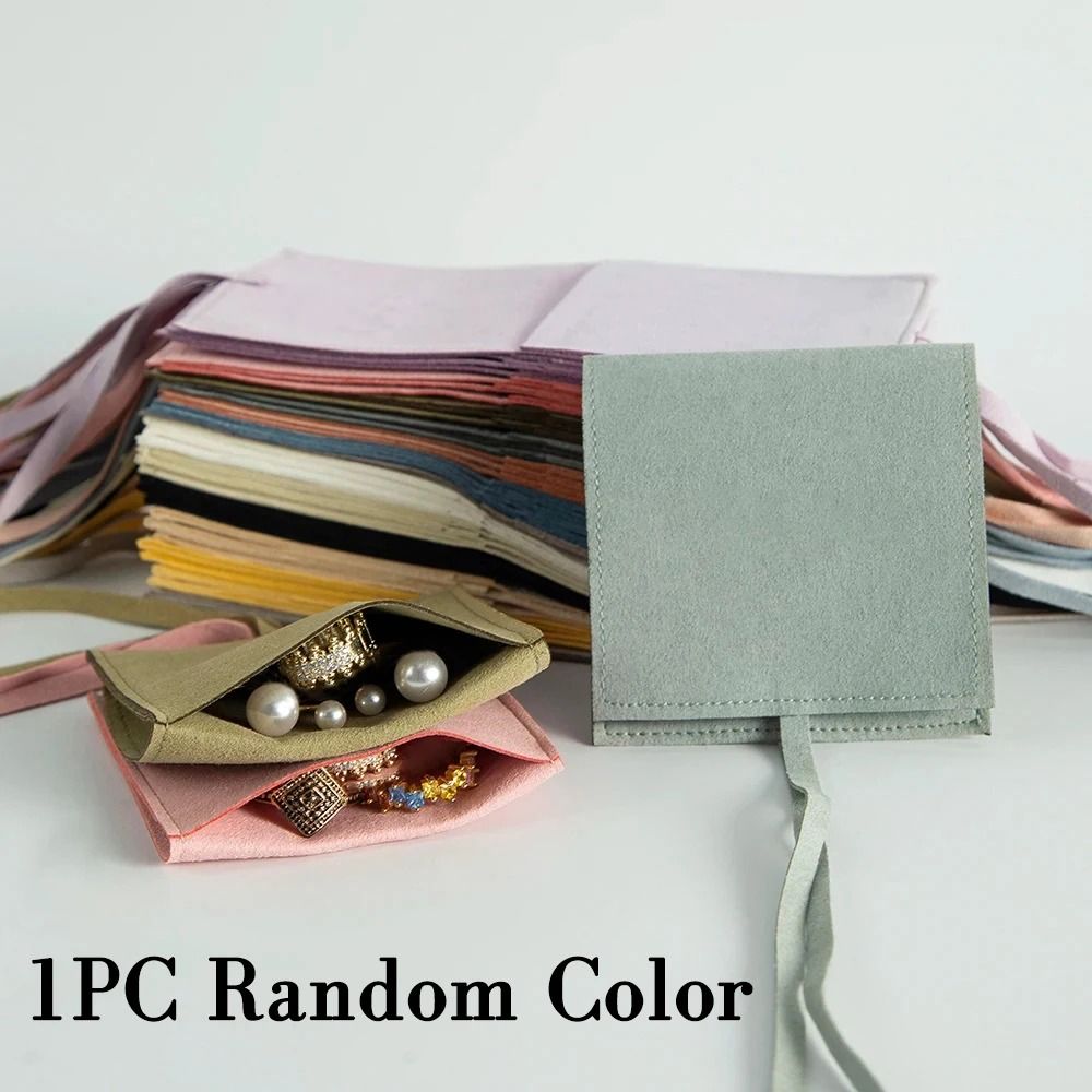 Microfiber Suede Jewelry Pouch HighPerformance Small Envelope Bag Luxury Wedding Gift Bags 27